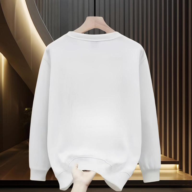 Европейский тренд 2024 Мужская толстовка с принтом букв, приталенная