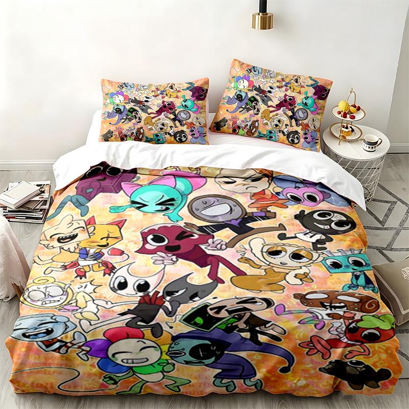 Dandys world 3pc set Perfect for bedroom use Comfortable bedding set includes a duvet cover and two pillowcases Ideal birthday or Christmas gift