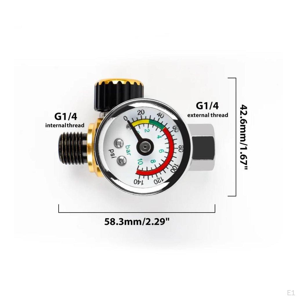 Pressure Regulator LaborSaving Knob G1/4 Air Stream Control Valve HighPrecision with