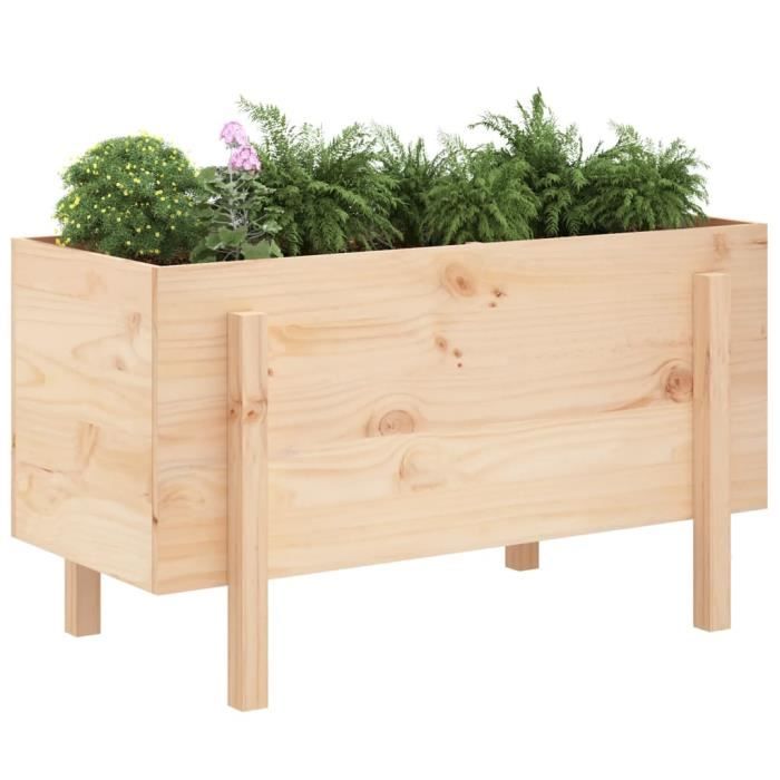 VidaXL Raised Garden Bed 101x50x57 Cm Solid Pine Wood 825212