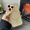 3-в-1 Чехол для телефона с блестками и прозрачный Для iPhone 17 Pro Max Air 15 14 Plus 11 12 13 16 Pro Для Magsafe Беспроводная зарядка Защитная крышка