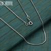Серебряное колье 925 пробы, 45 см, клетчатое, свадебное украшение.