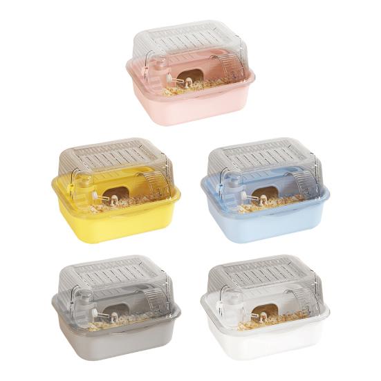 Клетка для хомяка, домик для мелких животных, большая вместимость, прозрачный дизайн, песчанки, грызуны, клетка для мелких животных, игровой домик