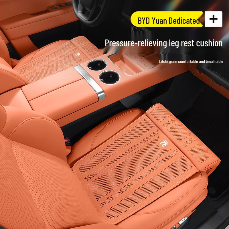 Расширенная подушка-сиденье с подставкой для ног для BYD Yuan PLUS/Pro/UP: Опора для спинки водителя и пассажира.