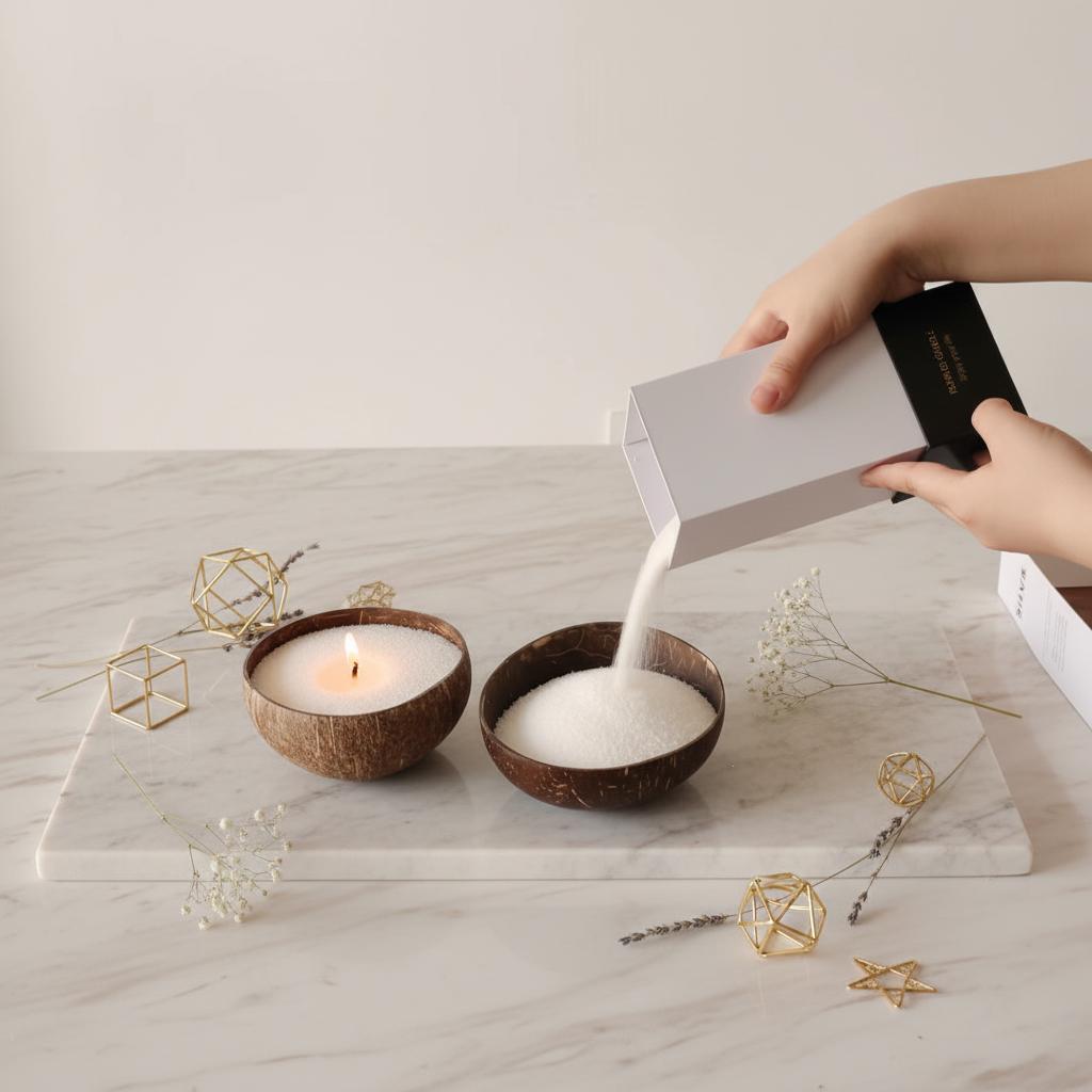 Factory Sells Pearled Candles Sand Wax Non Toxic Sand Candle Wax Packaged for Wedding Decoration