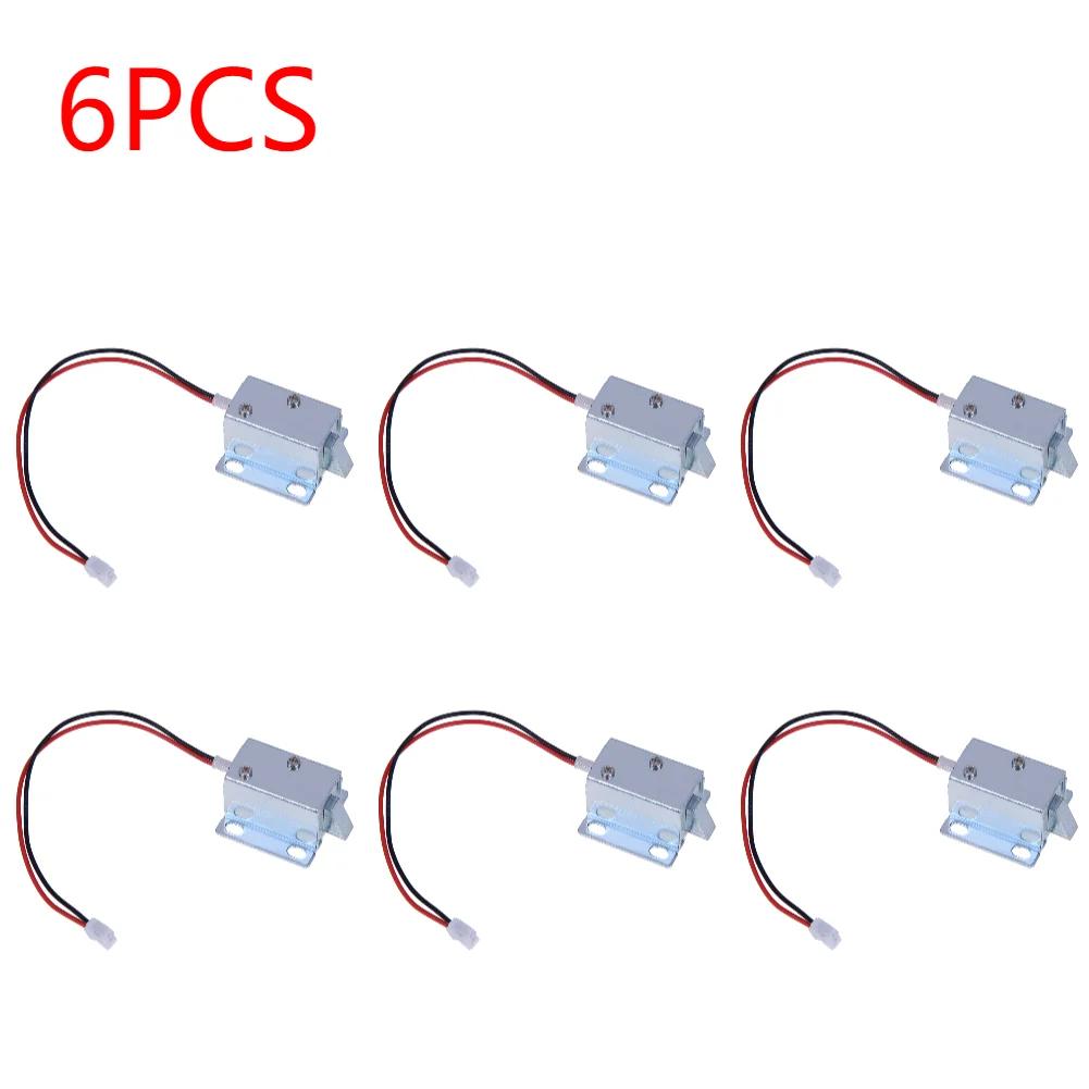 Dc 12V Electronic Door Lock Compact Solenoid for Electric Lock for Symmetrical Design Power on to Unlock Safety Cabinet Lock