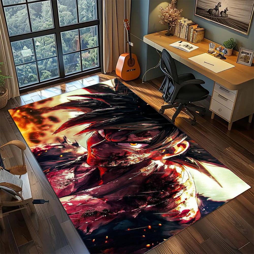 Goku Area Floor Mat Home Decoration, Non Slip Washable Big Size Rug Carpet Gamer Bedroom.-TING