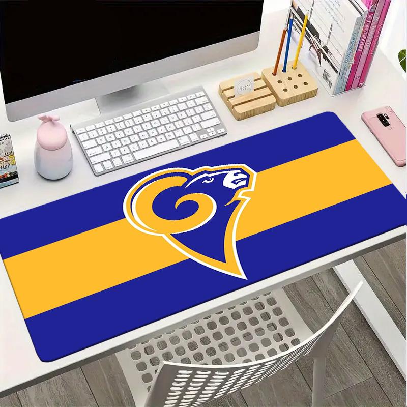 Коврик для мыши Rams Team Spirit, Коврик для мыши, Игровой коврик для мыши, Коврик для клавиатуры, Декор для стола для компьютера, ноутбука, Подарок для фаната, Подарок на день рождения