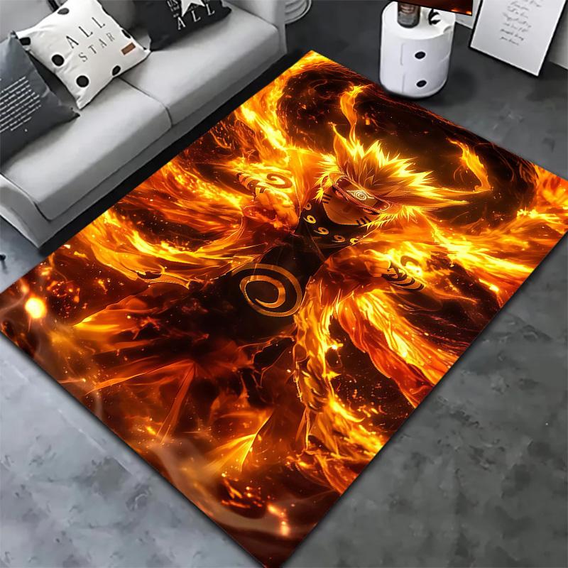 Naruto Fire Sage Mode Carpet Rug For Living Room Bedroom Home Sofa Decoration,kids Play Nonslip Floor Mat