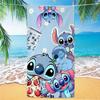 Western Anime Pattern Soft Thick Microfiber Large Towel For Children Beach Swimming