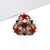 Pin Corsage Clothing with Crystal Brooch Wholesale Alloy Rhinestone Small Fashion Trade Card Accessories
