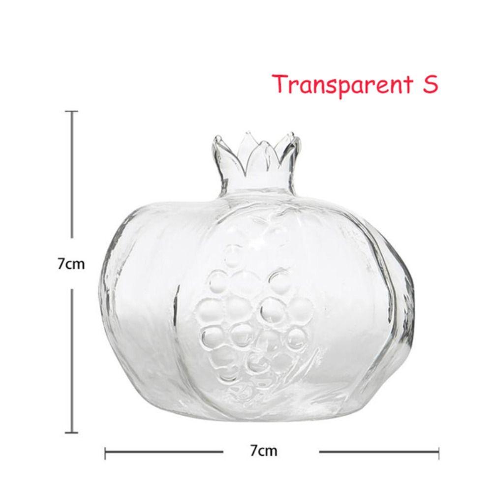 High Quality Pomegranate Transparent Flower Vase For Flowers Glass Vase Cachepot