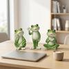Resin Material Miniature Frog Statue Creative Craft Frog Garden Decor  Bonsai Plants