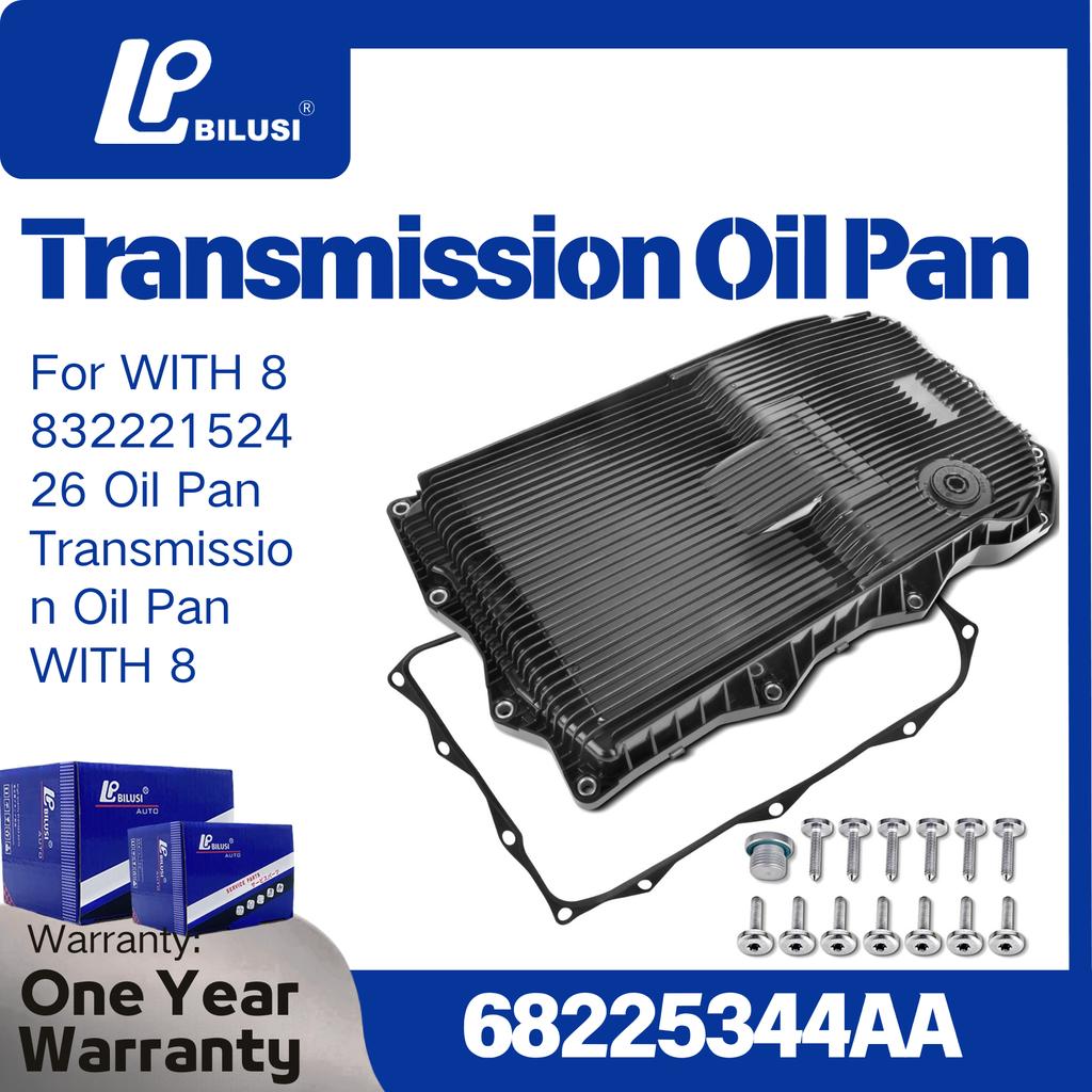 BILUSI 8 Speed Oil Pan Kit 24118612901 68225344AA Fit for WITH 8 83222152426 Oil Pan Transmission Oil Pan WITH 8