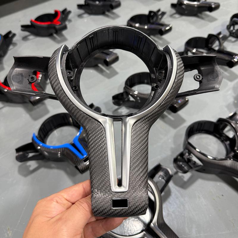 Для BMW M2 F87 M3 F80 M4 F82 M5 F10 F30 M6 F06 3 серии 5 серии Сборка накладки-заглушки на руль и ключ из углеродного волокна