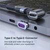 Магнитный адаптер Type-C PD120W 6A Быстрая зарядка Алюминиевый сплав USB C в Type-C Конвертер Компьютерные аксессуары