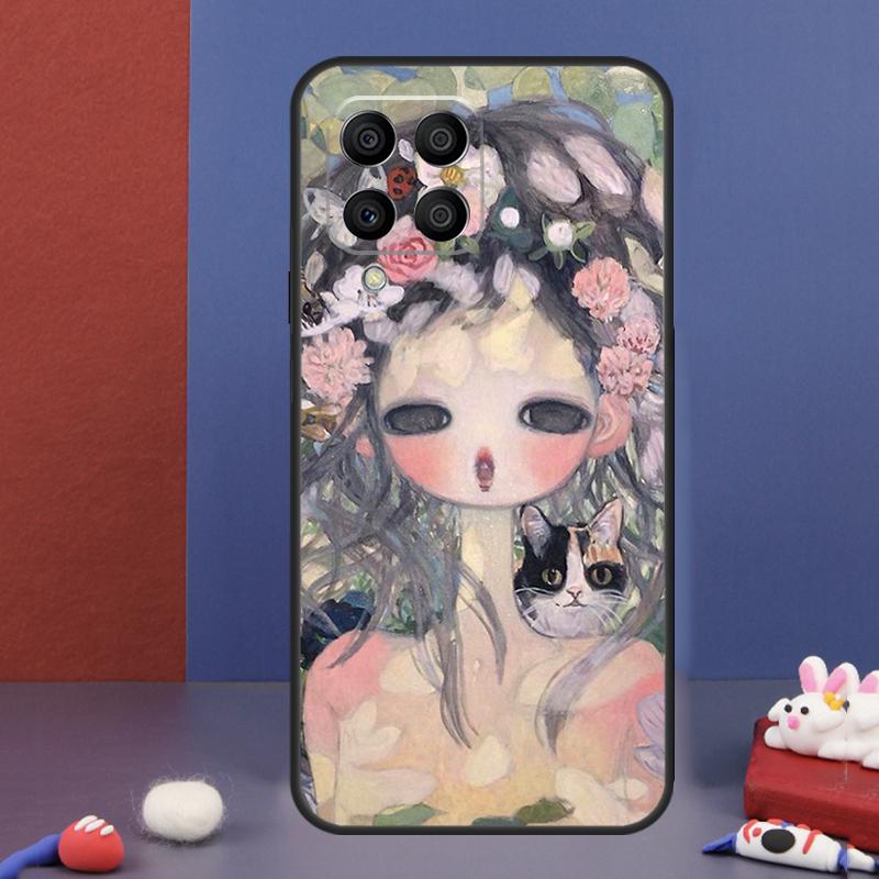 Мультяшный Эстетичный Чехол Aya Takano для Samsung Galaxy M31 M21 M11 M13 M54 M34 M14 M56 M36 M16 M53 M32 M52 M35 M55 M15 M06