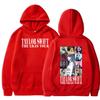 Autumn and winter new American high street Taylor couple with the same spoof character letter graffiti hooded sweater