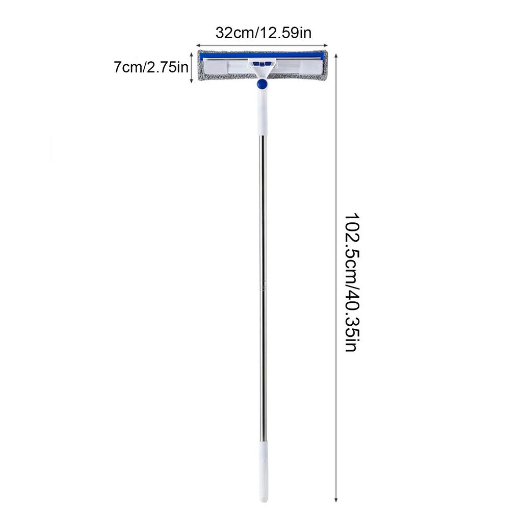 Масштабируемый скребок для чистки окон, 3 в 1, скребок для душа, 40 дюймов, оборудование для мытья окон, инструменты для чистки стекла для внутренних/наружных окон