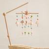 Baby Rattle Crib Mobile Toys 0 -12 Months Star Moon Wooden Bed Bell Musical Box Hairball Nordic Hanging Decor Accessories Gifts