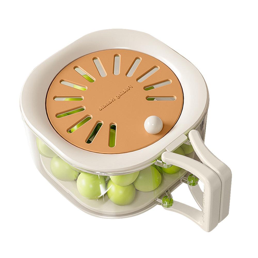 Multifunctional Fruit Washing Bowl With Lid and Handle Kitchen Storage Basin Fruit And Vegetable