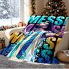 Lionel Messi Pattern Blanket for Home Decoration, Bed, Sofa, Car Travel, Camping, Suitable for All Seasons, Birthday Christmas Gift