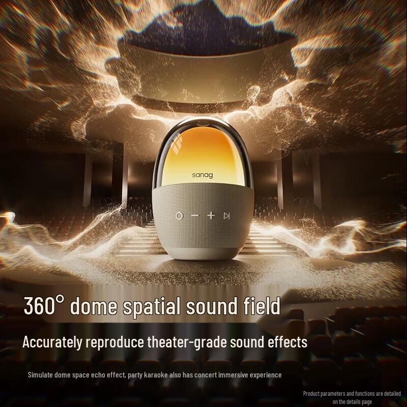 Saina V33 Pro Portable Bluetooth Speaker with RGB Light