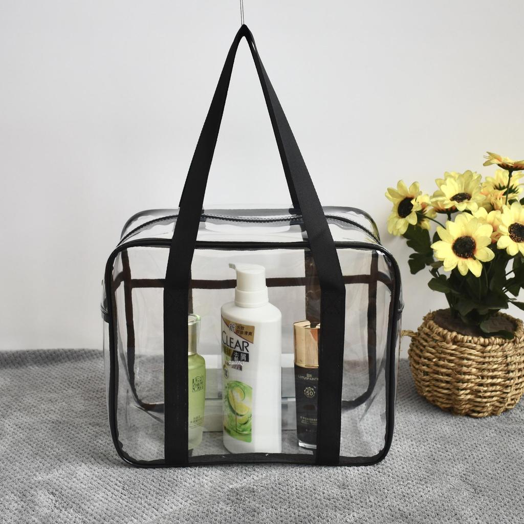 Прозрачная водонепроницаемая ПВХ косметичка на молнии - Дорожная сумка для туалетных принадлежностей