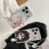 Противоударный мультяшный чехол со стразами для iPhone 15, 16, 17 Pro Max