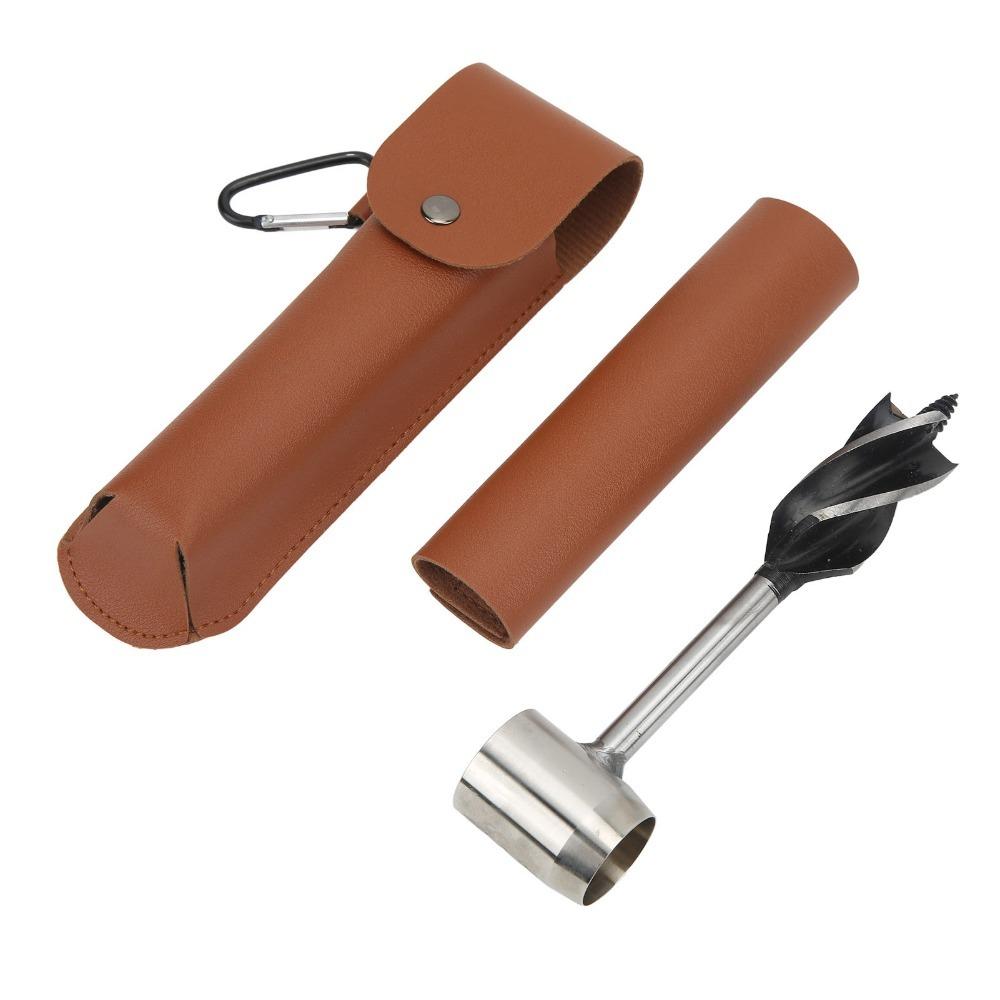 Stainless Steel Hand Auger Wrench Portable Design Bushcraft Hand Auger For Bushcrafting