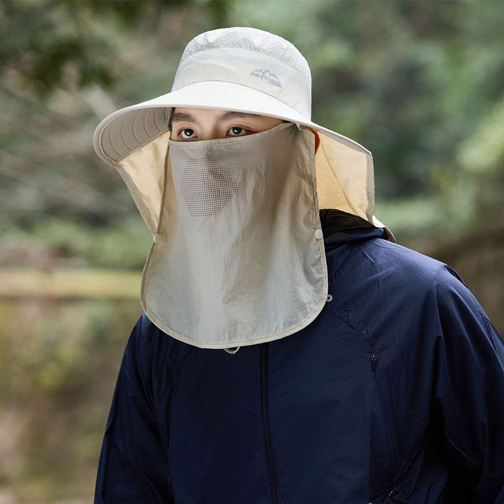 Quick Drying Fisherman's Hat Removable Face Mask Hat Fashion Male Sun Hats Unisex