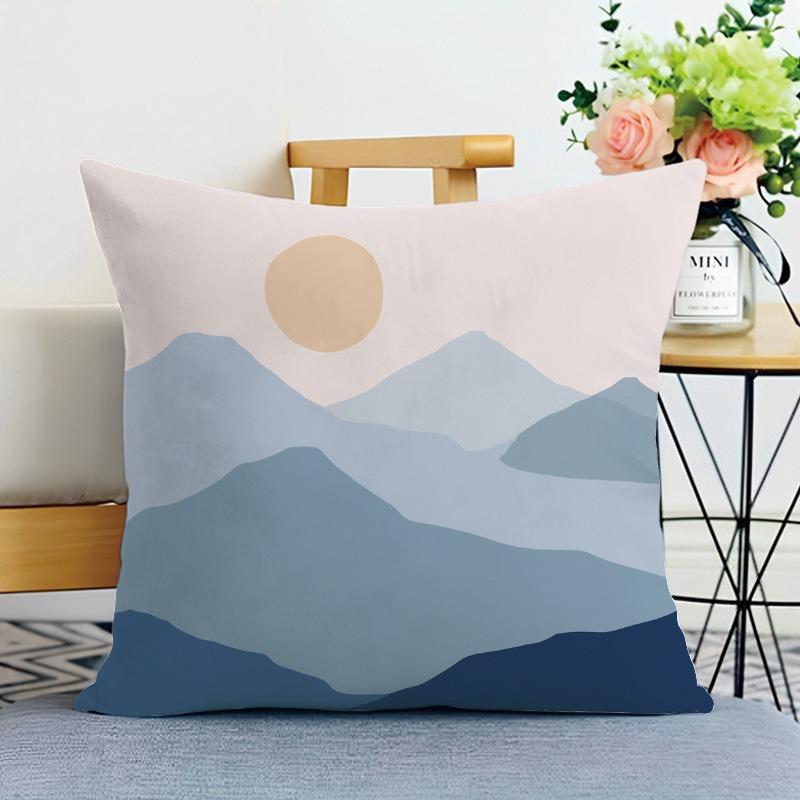 Декоративная наволочка Morandi Color Matching Print для спальни, гостиной, квадратная подушка, наволочка