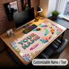 Fish Ocean Theme Custom Mouse Pad Personalized With Name Text Customized Desk Mat For Office Home Decor
