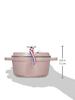 STAUB Cocotte Round Chiffon Rose Both Hand Cast Enamel Pot IH Compatible Japanese Product with Serial La Cocotte Round "Pico 16cm" [Authorized Number]