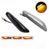 A Pair Dynamic Flowing LED Turn Signal Side Marker Light Blinker For BMW E46 E60 E61 E90 E91 E81 E87 E82 E88 E83 E84 E92 E93 X3