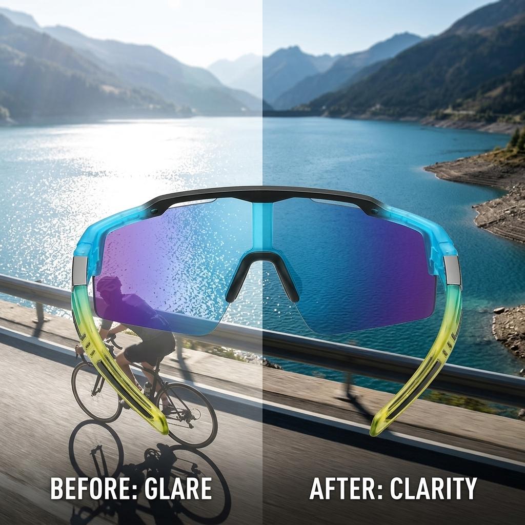 Sport Polarized Sunglasses UV400 Cycling Glasses TAC Lens PC Frame Outdoor Driving Fishing Hiking Eyewear Supplier