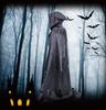 Elegant Hooded Cloak for Halloween & Christmas Devil Witch Grim Reaper Costume Cape Unisex Adult & Kids Party Cosplay