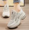 Fashion Four Seasons Breathable Sports Running Shoes Women Weave Mesh Internal Increase Casual Sneakers Ladies Non-slip Jogging Shoes