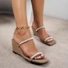 Fashion Women Outdoor Wedge Sandals Elegant Summer Fashion Platform Sandals Anti-slip Slip On Comfortable Woman Shoes Zapatos De Mujer