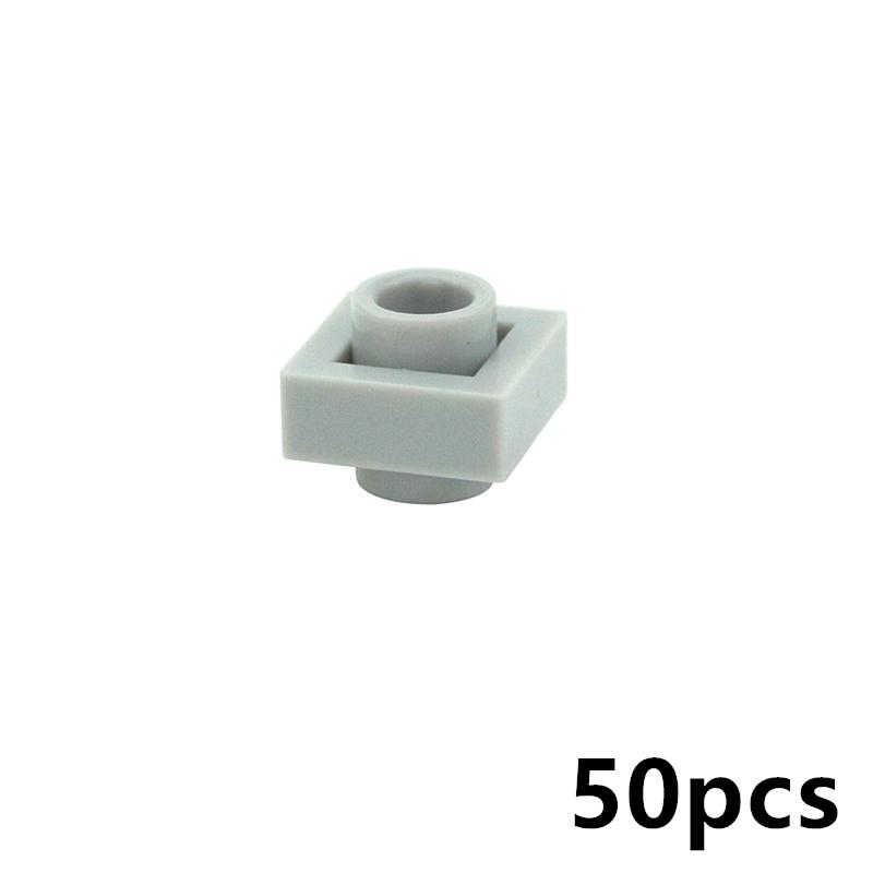 50 ШТ. Специальные пластины 1x1/1x2/2x2/1x4 с выступами с обеих сторон Детали Строительных Блоков MOC для DIY Технические Креативные Игрушки для Детей