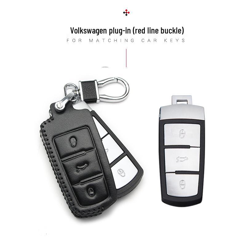 Чехол для ключа Volkswagen для New Magotan, Golf, B8, Passat, Tiguan, Lavida, Bora - Натуральная кожа