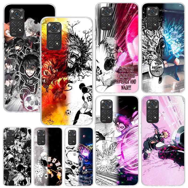 Blue Lock Football Anime Phone Case For Xiaomi Redmi Note 15 13 14S 14 Pro Plus 12S 11S 10S 12 11E 10 11T Art Fundas Back Cover