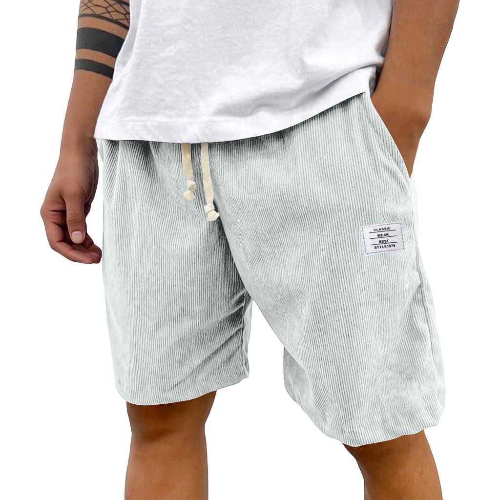 Мужские летние повседневные шорты Мужская мода Спортивные шорты с текстурой