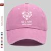 pc HeartShaped Paw Print Dog Lover Pattern Printed Baseball Cap Casual Decorative Design Sun Hat Comfortable And Lightweight
