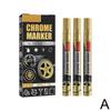 3 шт. Автомобильный хромированный маркер для самостоятельного ремонта колес, водостойкий маркер для удаления царапин, маркер для хромированного зеркала