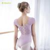Женский гимнастический балетный купальник с кружевом на бедрах - Взрослый костюм для танцев с открытой спиной