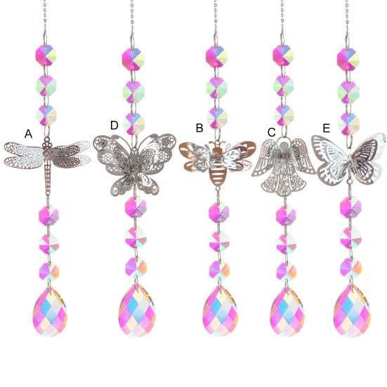 Подвеска «Ловец Солнца» Привлекательный мечтательный Прочный замечательный искусственный кристалл Радужный подвесной орнамент для сада