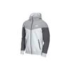 Colorblock Paneled Sport Hoodie With Logo Jacket Men Outerwear Grey AT5271-102