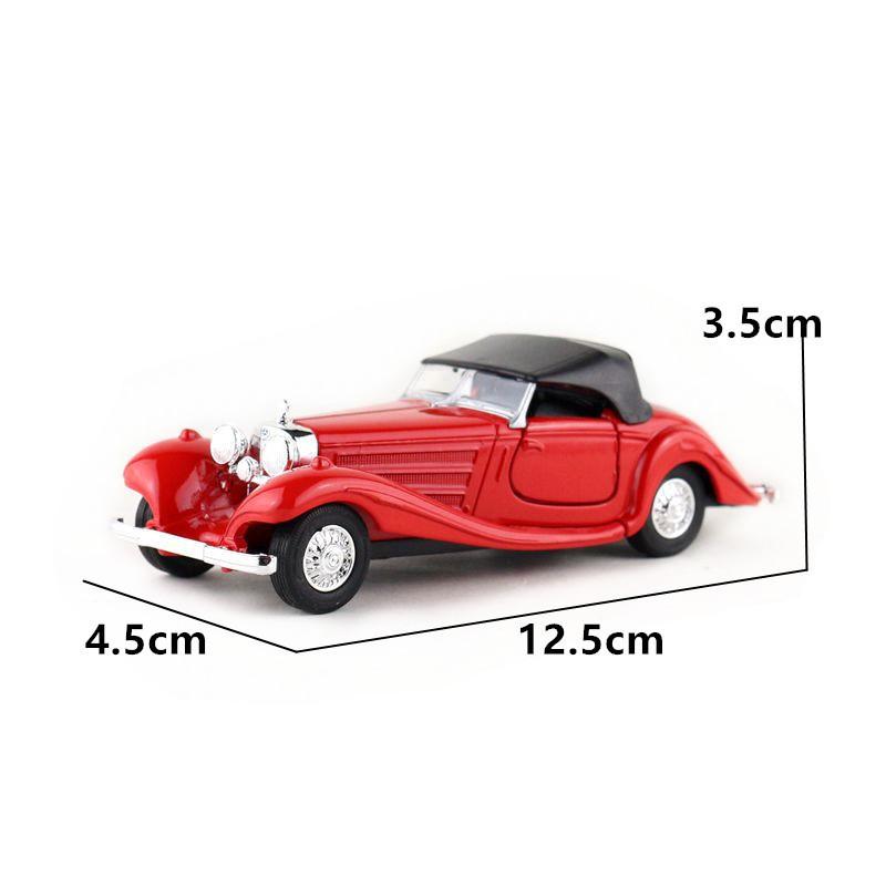 Classic Car Model Alloy Vintage Mercedes 500k With Opening Doors For Kids Play