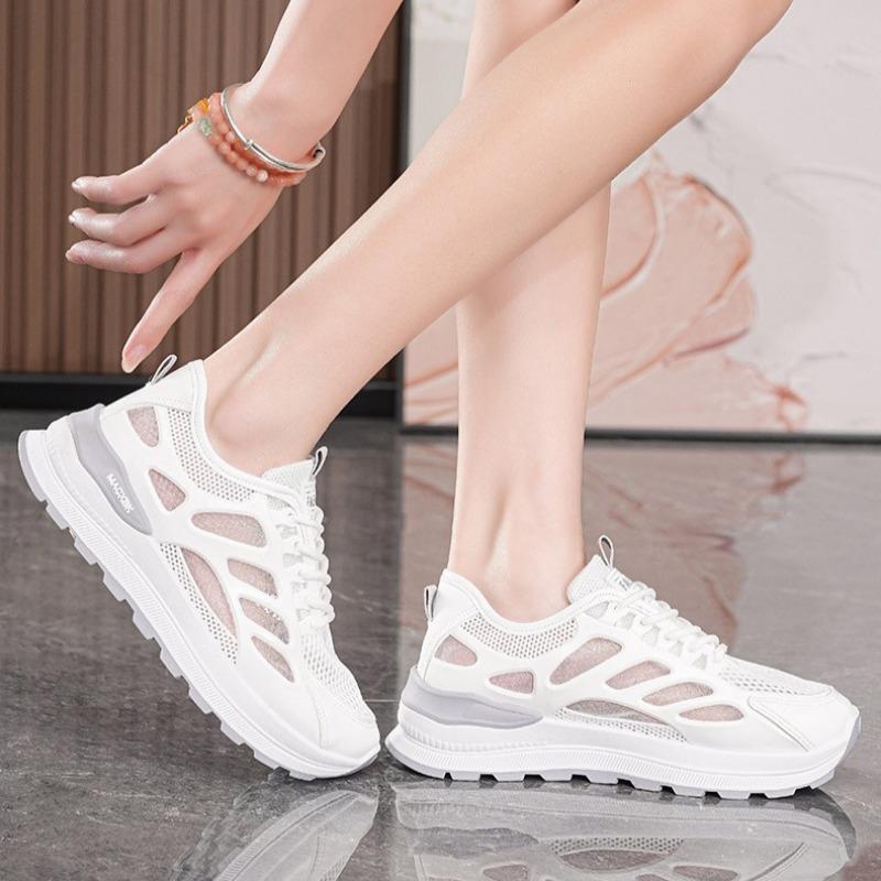 2025Hot Sale Women Breathable Casual Shoes Summer Mesh Platform Sneakers Fashion Gym Comfortable Training Shoes Zapatillas Mujer